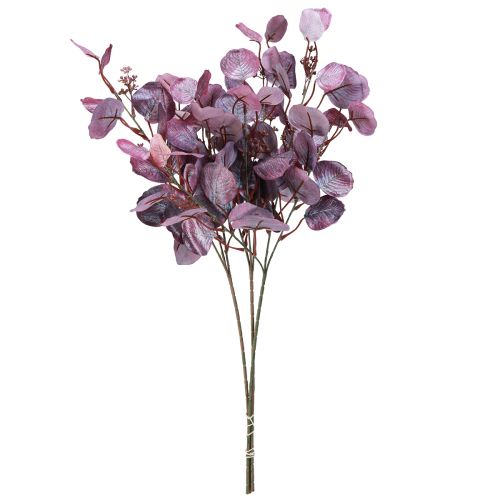 Artículo Glamour rama de eucalipto eucalipto artificial morado 65cm 3ud