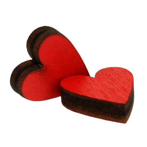 Floristik24 Corazones rojos en vaso 9cm