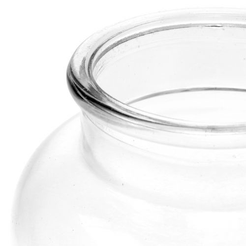 Floristik24 Florero de vidrio Ø14cm H16,5cm