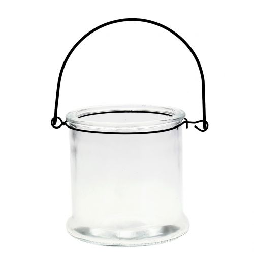 Artículo Farol de cristal para colgar Ø12cm H12,5cm 2uds