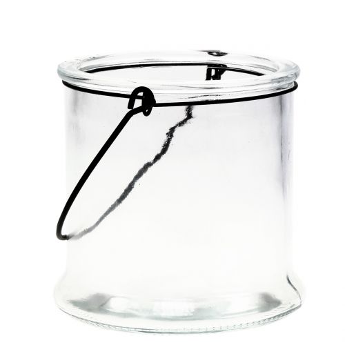 Artículo Farol de cristal para colgar Ø12cm H12,5cm 2uds
