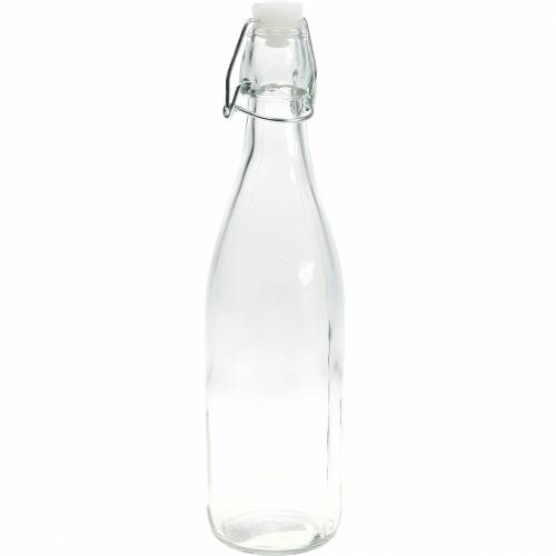 Floristik24 Botella decorativa jarrón botella portavelas de vidrio H27cm 2 piezas