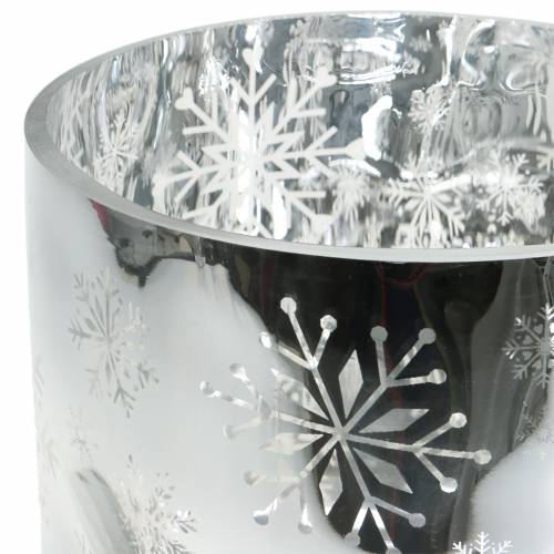 Artículo Decoración navideña Vela in vaso Vidrio Metalico Ø20cm H20cm