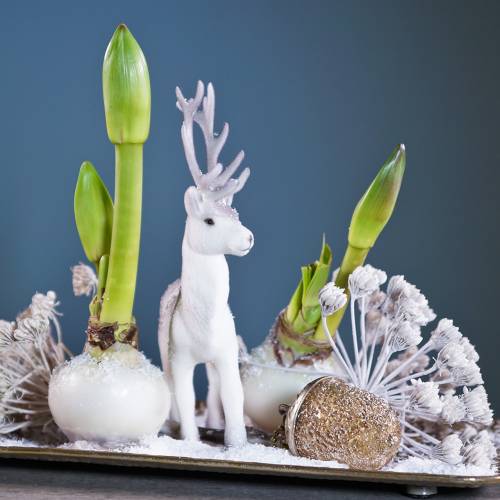 Floristik24 Adornos para árboles de navidad bellota para colgar metal cristal dorado 7cm 4pcs