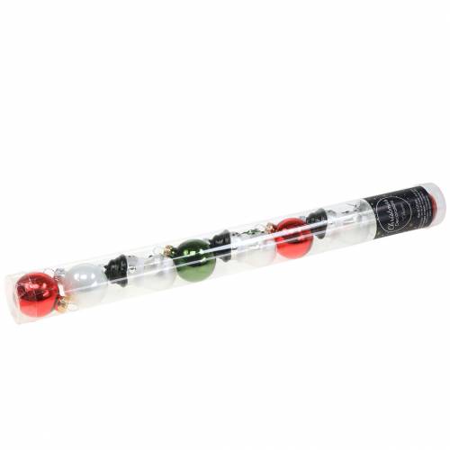 Floristik24 Decoraciones para árboles de navidad Bolas de navidad muñeco de nieve vidrio 9pcs