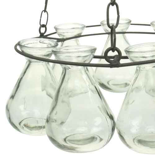 Floristik24 Corona colgante con jarrones de flores Ø24cm