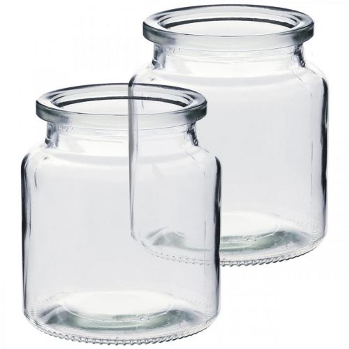 Recipiente de vidrio para relleno, florero, decoración de mesa, linterna de vidrio 2 piezas