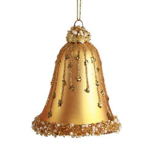 Floristik24 Campana de cristal decoración del árbol de Navidad Campana de Navidad 8,5 cm 2 piezas