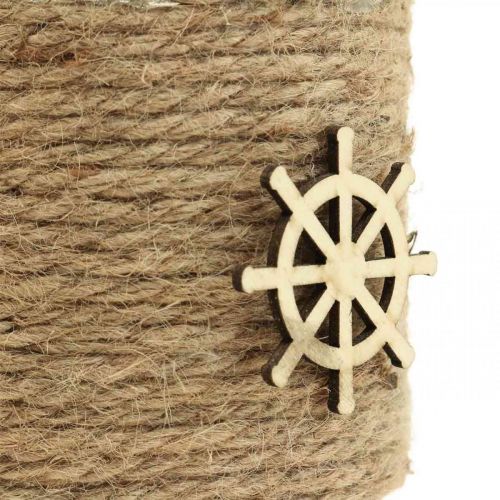 Floristik24 Portavelas Maritim linterna vidrio Ø10.5cm H10cm 2pcs