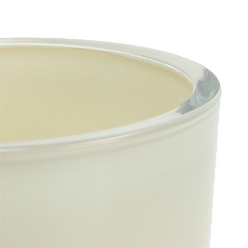 Artículo Maceta de cristal Ø12.5cm H11cm Crema