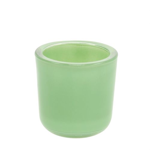 Floristik24 Maceta de vidrio Ø7,8cm H8cm Verde menta