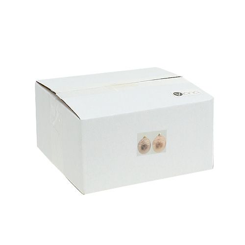 Floristik24 Surtido de bolas de vidrio de cobre. Ø8cm 4 piezas