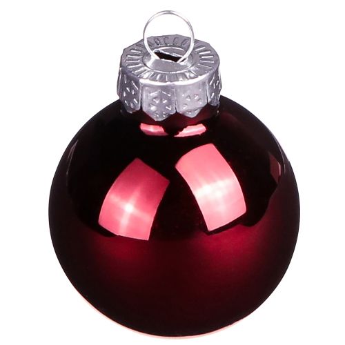 Artículo Bolas de cristal Navidad en mix Burdeos Ø3cm 22uds