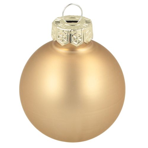 Artículo Bolas de cristal bolas navideñas cristal oro rosa Ø4cm 24 uds