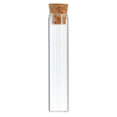 Artículo Tubo de ensayo tubos de vidrio decorativos mini jarrones de corcho H13cm 24 piezas