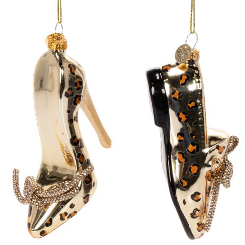 Adorno de zapato de cristal