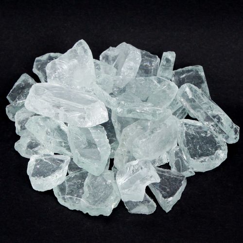 Piedras de vidrio 25mm - 35mm colores naturales 2kg