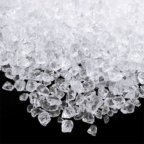 Floristik24 Piedras de cristal 2mm - 4mm color natural 2kg