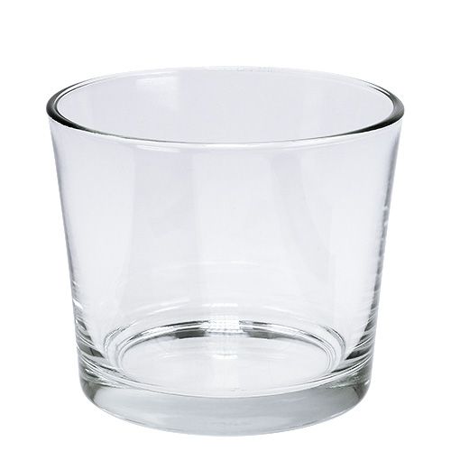 Floristik24 Maceta de cristal Ø12cm transparente 6ud