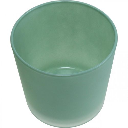 Artículo Macetero de cristal macetero verde bañera de cristal Ø11,5cm H11cm