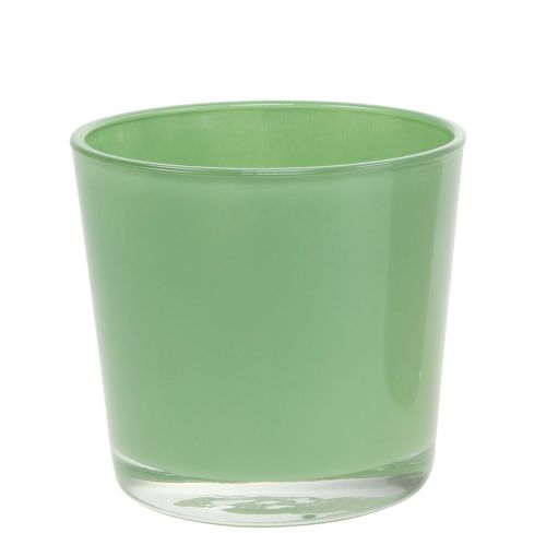 Artículo Maceta de cristal Ø10cm H8.5cm verde menta