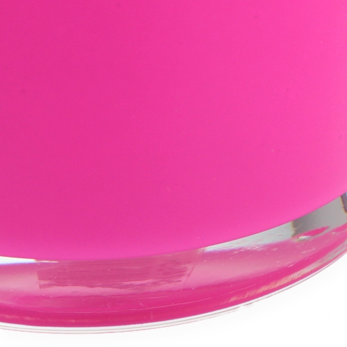 Floristik24 Mini jarrón de mesa rosa Ø10cm H9cm