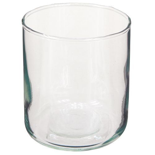 Jarrón de cristal, florero, jarrón decorativo en incoloro Ø9cm H10cm
