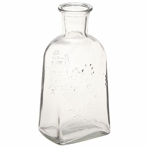 Artículo Jarrón de cristal botella jarrón con motivo jarrón de cristal transparente H19cm 2 piezas