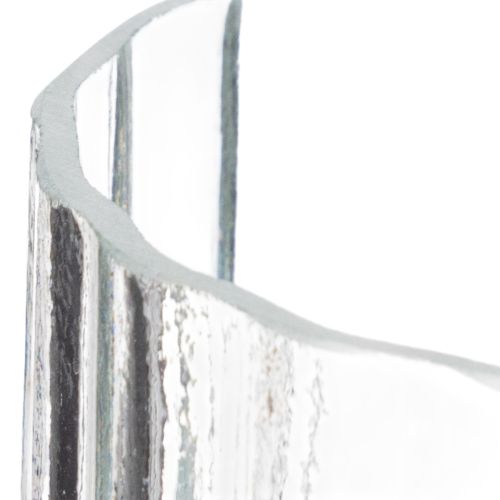 Artículo Jarrón con estructura rayada única, diseño moderno, 19cm