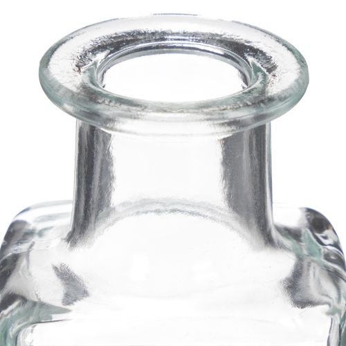 Artículo Mini jarrón de cristal decorativo para interiores minimalistas y vida moderna, 11 cm, 6 piezas