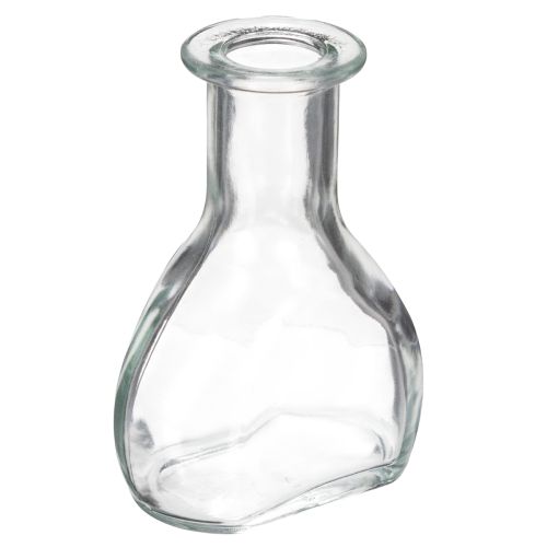 Mini jarrones de cristal para decoración de mesa moderna y acentos elegantes, 11 cm, 6 piezas