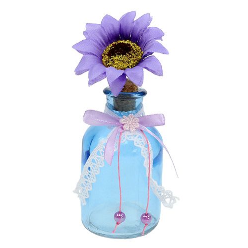 Floristik24 Florero de vidrio con mezcla de flores Ø5,5cm H16cm 3pcs