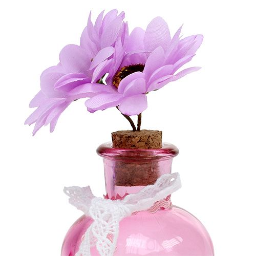 Floristik24 Florero de vidrio con mezcla de flores Ø5,5cm H16cm 3pcs