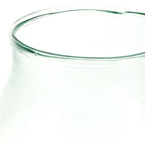 Floristik24 Florero de cristal decorativo Ø21cm H23cm