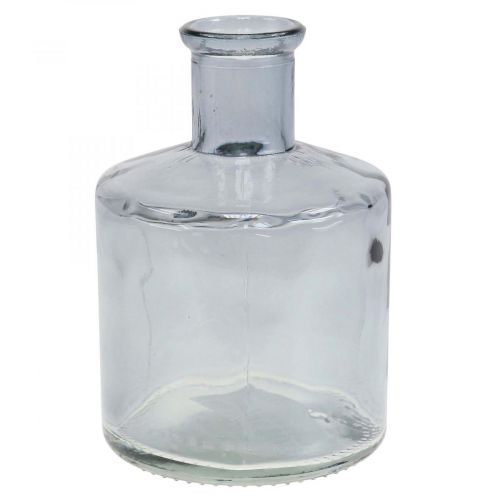 Floristik24 Florero de vidrio botellas de boticario florero decorativo de vidrio tintado Ø7cm 6 piezas