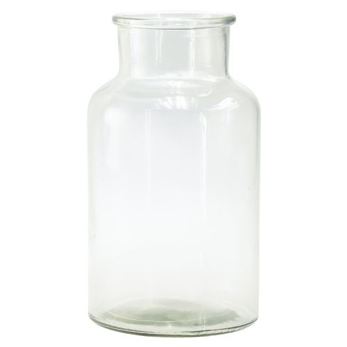 Artículo Jarrón de vidrio botella decorativa vidrio farmacéutico retro Ø14cm H25cm