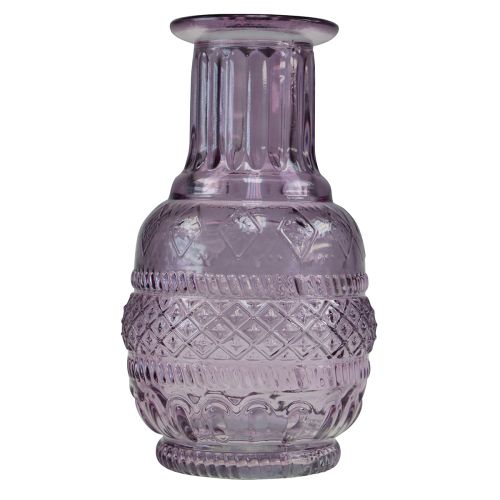 Artículo Jarrones de vidrio mini jarrones violeta claro estilo retro violeta H13cm 2 piezas