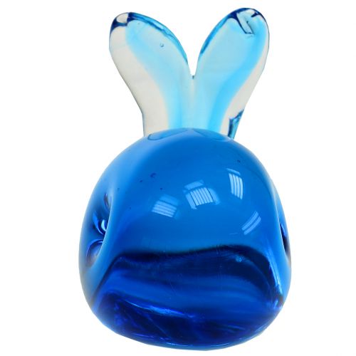 Floristik24 Ballena de cristal azul L12cm