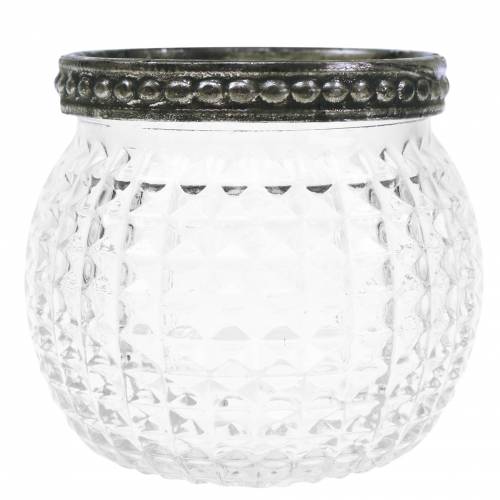 Floristik24 Farol de cristal Ø6.5cm H5.5cm 6pcs