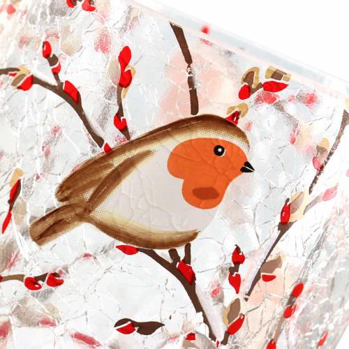 Floristik24 Farol Robin Crackle Claro Ø9cm H10cm