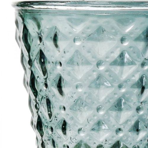 Floristik24 Trofeo de cristal con pie, linterna de cristal Ø11cm H15.5cm