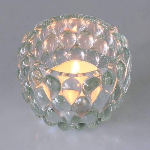 Floristik24 Farol de cristal con relieve Ø7.5cm H6cm