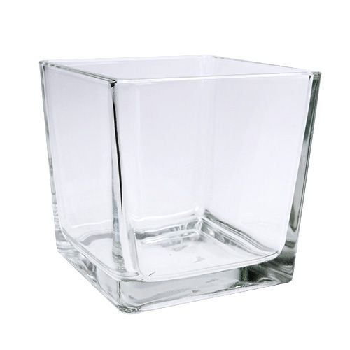 Cubo de vidrio transparente 12cm x 12cm x 12cm 6pcs