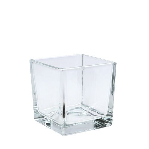 Artículo Cubos de vidrio transparente 8cm x 8cm x 8cm 6uds