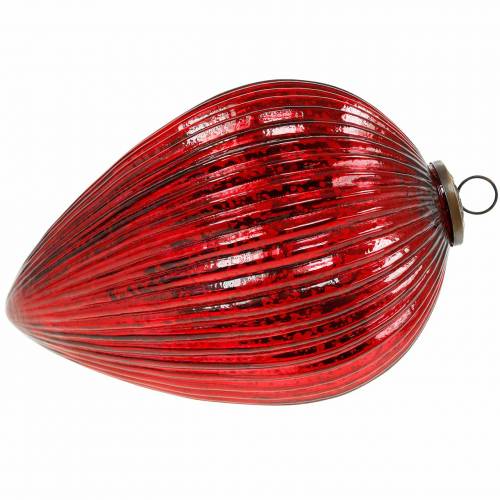 Floristik24 Decoración navideña para colgar grifo de cristal gigante rojo 27cm