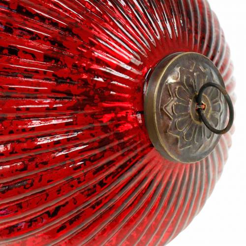 Floristik24 Decoración navideña para colgar grifo de cristal gigante rojo 27cm
