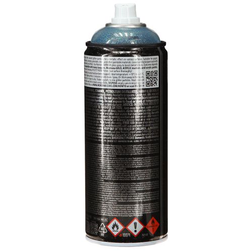 Artículo Pintura en aerosol con efecto Montana Glitter Spray Azul Cosmos 400ml