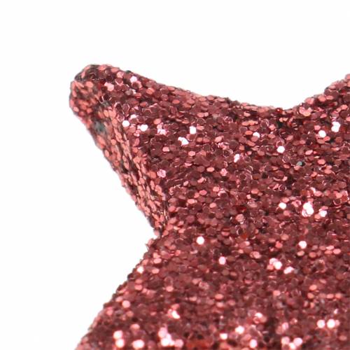 Floristik24 Estrellas brillantes para esparcir coral 2,5 cm 48 piezas