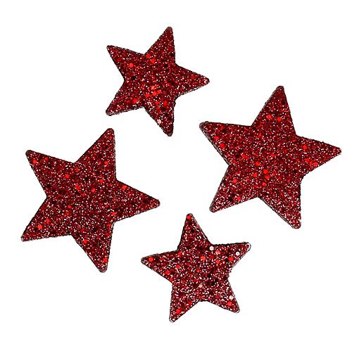Floristik24 Brillo de estrellas para difundir Burdeos 4-5cm 40pcs