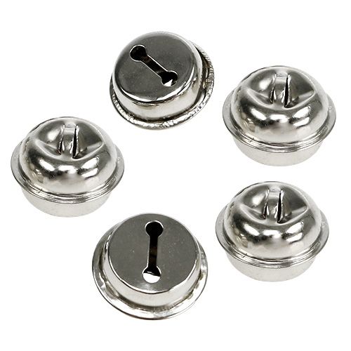 Floristik24 Abrazadera campana 19mm plata 20uds